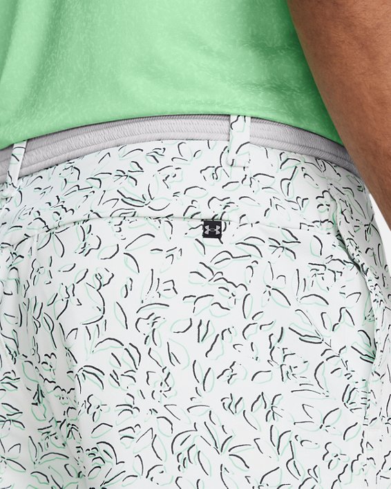Pantalón corto de 18 cm con estampado UA Iso-Chill para hombre, White, pdpMainDesktop image number 3